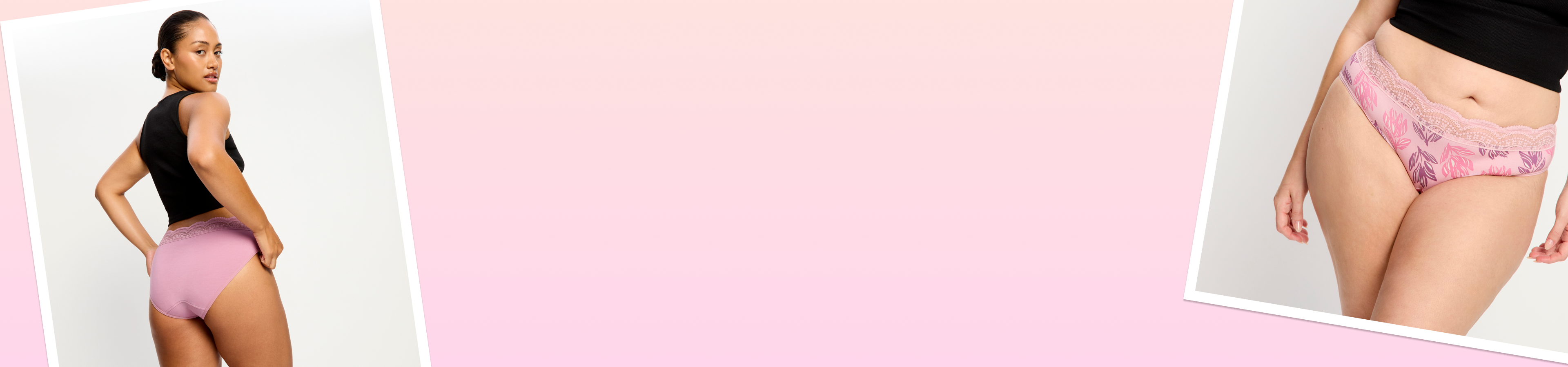 קולקציית Cassia - תחתונים בהדפס בוטני עם תחרה רחבה