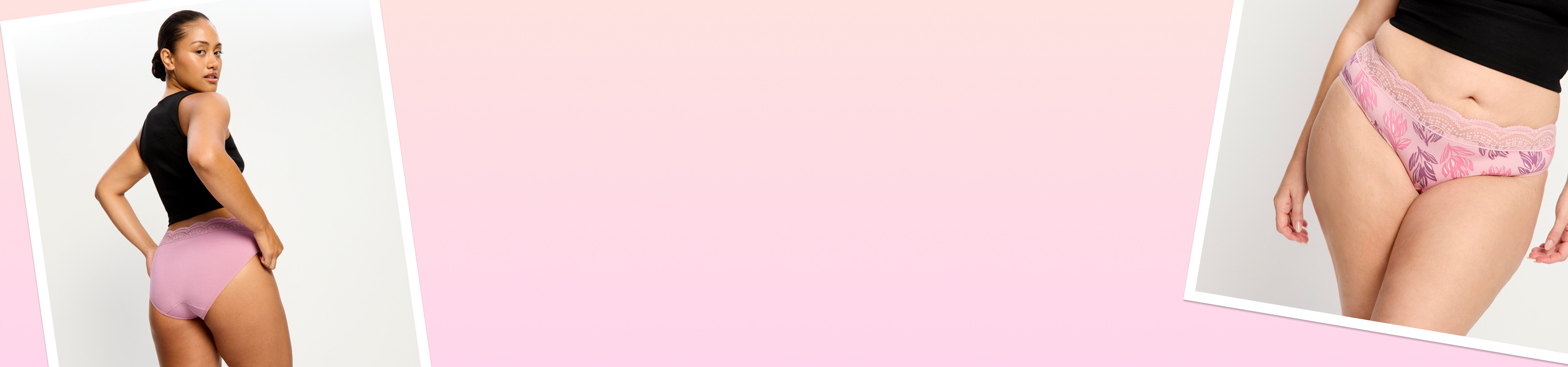 קולקציית Cassia - תחתונים בהדפס בוטני עם תחרה רחבה