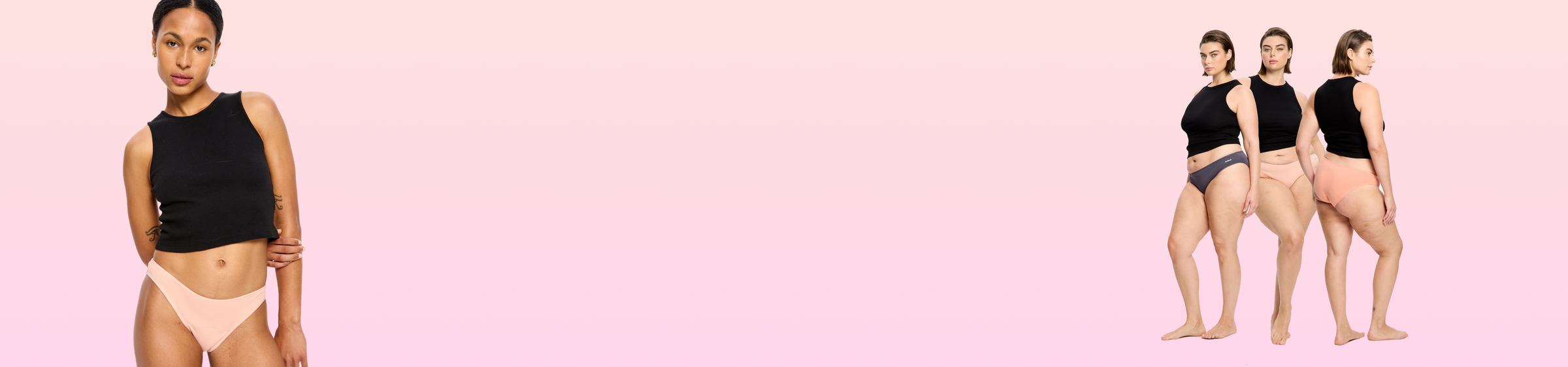 תחתוני מחזור טבעוניים קולקציית בייסיק – כותנה אורגנית