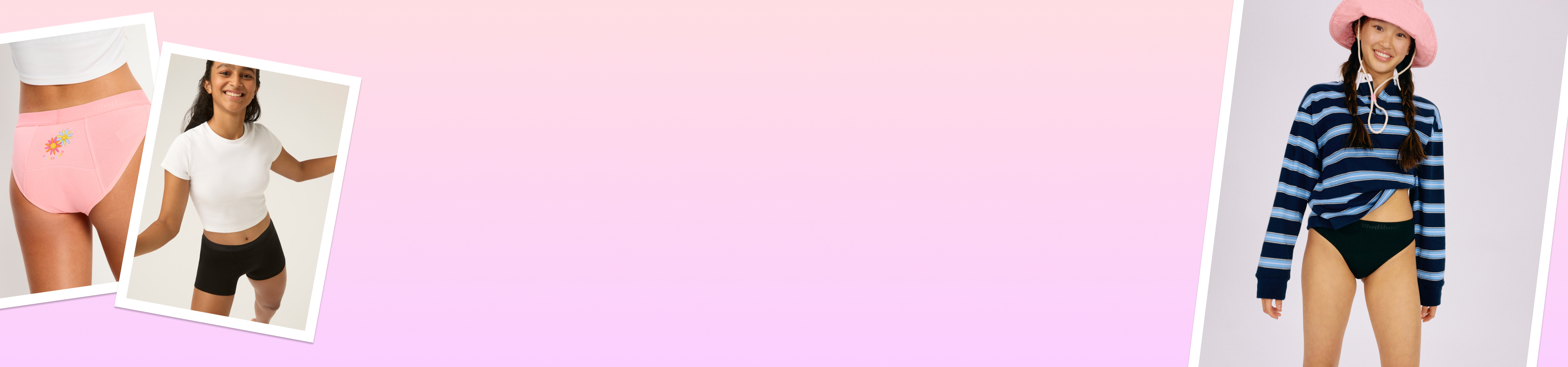 קולקציית הנערות של מודיבודי – תחתוני מחזור מעוצבים ונוחים לבית הספר ולספורט