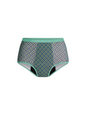 פקשוט של היפסטר קלאסי - ספיגה סופר בצבע Geo Tile Green על רקע נקי