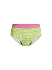 פקשוט של בוילג נערות - ספיגה גבוהה בצבע Floral Green על רקע נקי