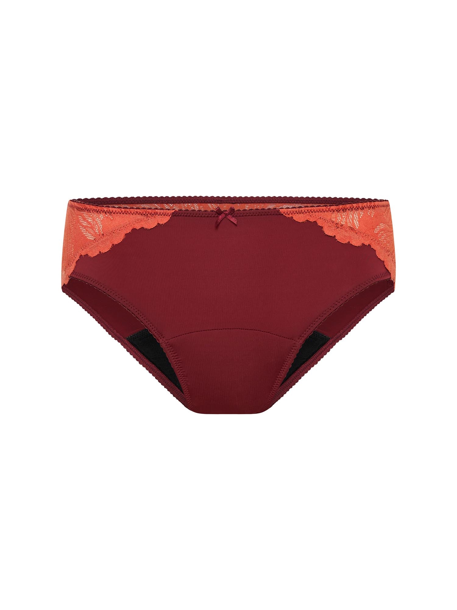 מידי בריף Ines פקשוט | צבע Bordeaux Red.