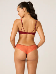 חוטיני Camille + ברלט Sylvie | צבע Bordeaux Red