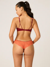 חוטיני Camille + ברלט Sylvie | צבע Bordeaux Red