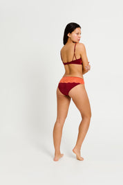 מידי בריף Ines + ברלט Sylvie | צבע Bordeaux Red