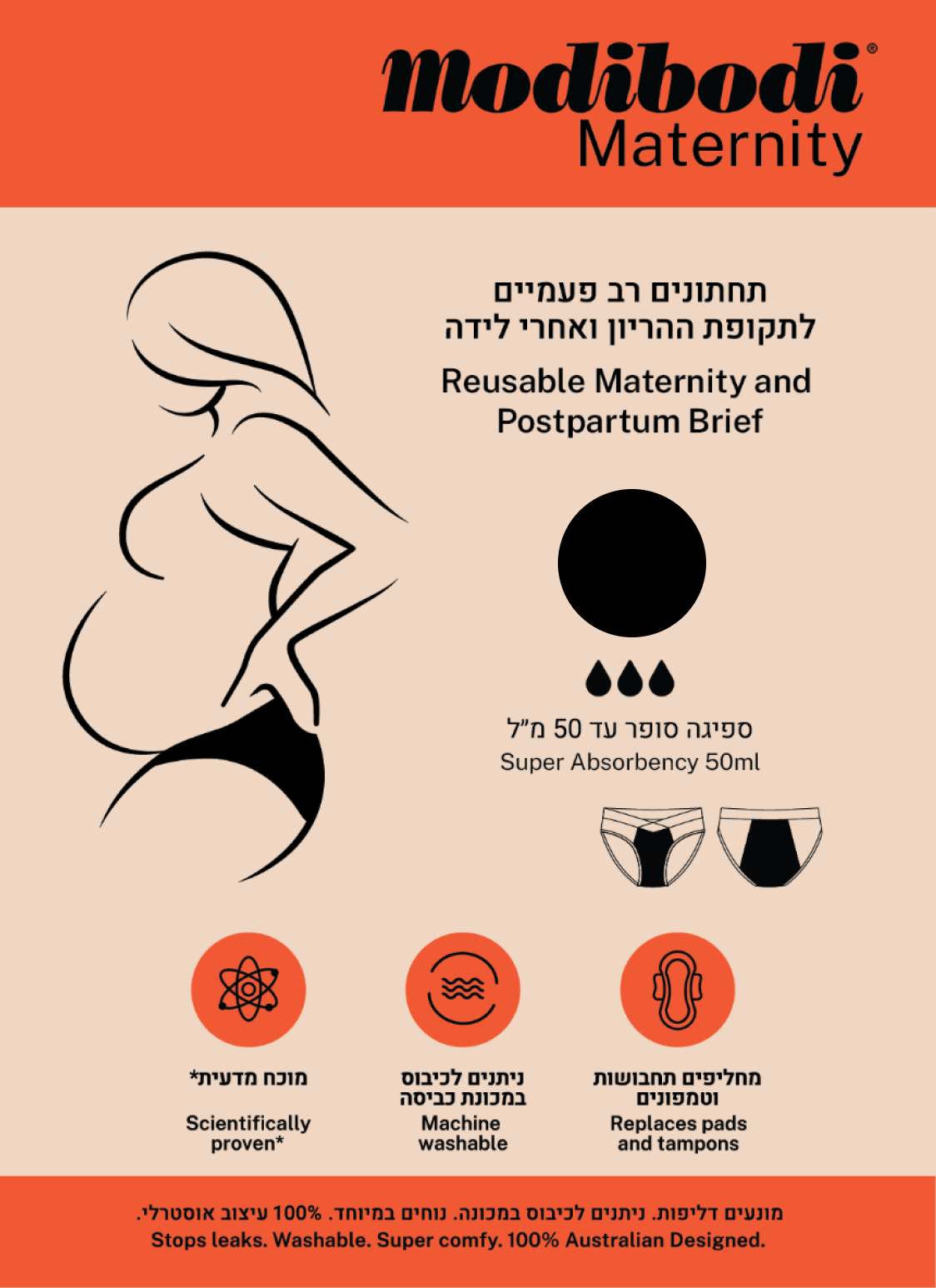 תחתונים להריון ואחרי לידה