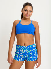 SmileyWorld® x Modibodi טופ בגד ים נערות דו צדדי | אאוטלט