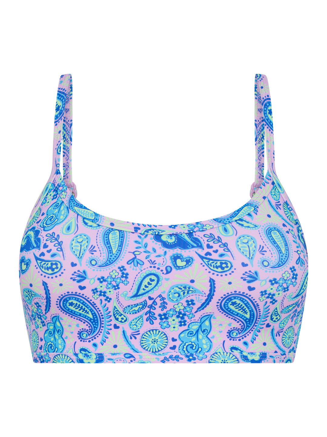 טופ בגד ים מתכוונן לנערות פייזלי - צילום מוצר חזיתי